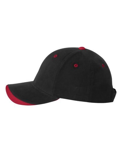 "Poker"  Red & Black Hat